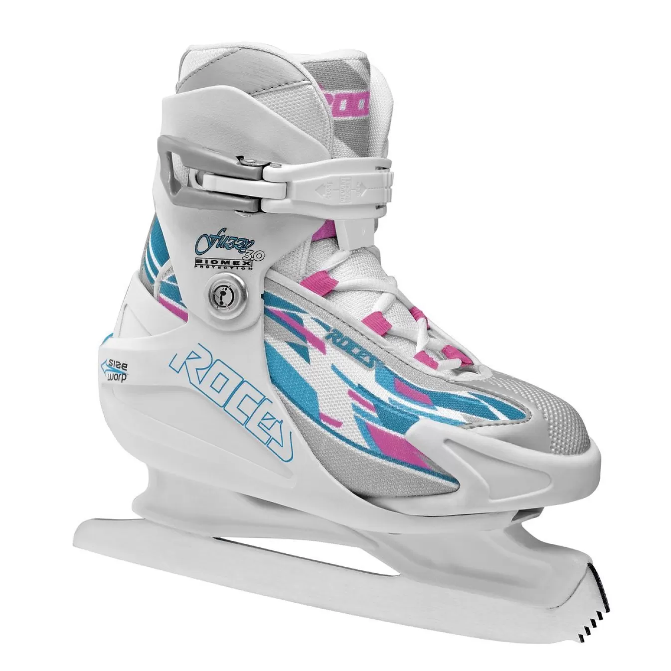 Sale Adjustable Ice Skate For Kids Fuzzy 3.0 Girl White-Lightblue-Pink Ice Skates