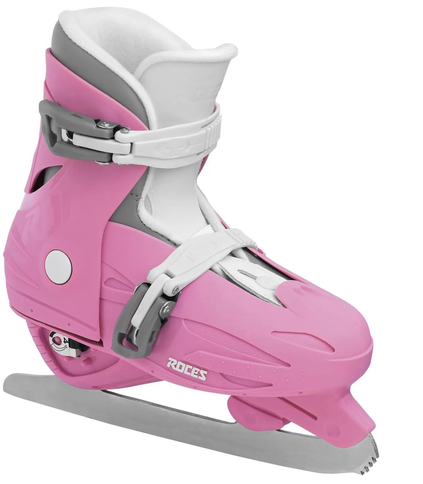 Fashion Adjustable Ice Skate For Kids-Mod. Mck F Deep Pink-White Ice Skates