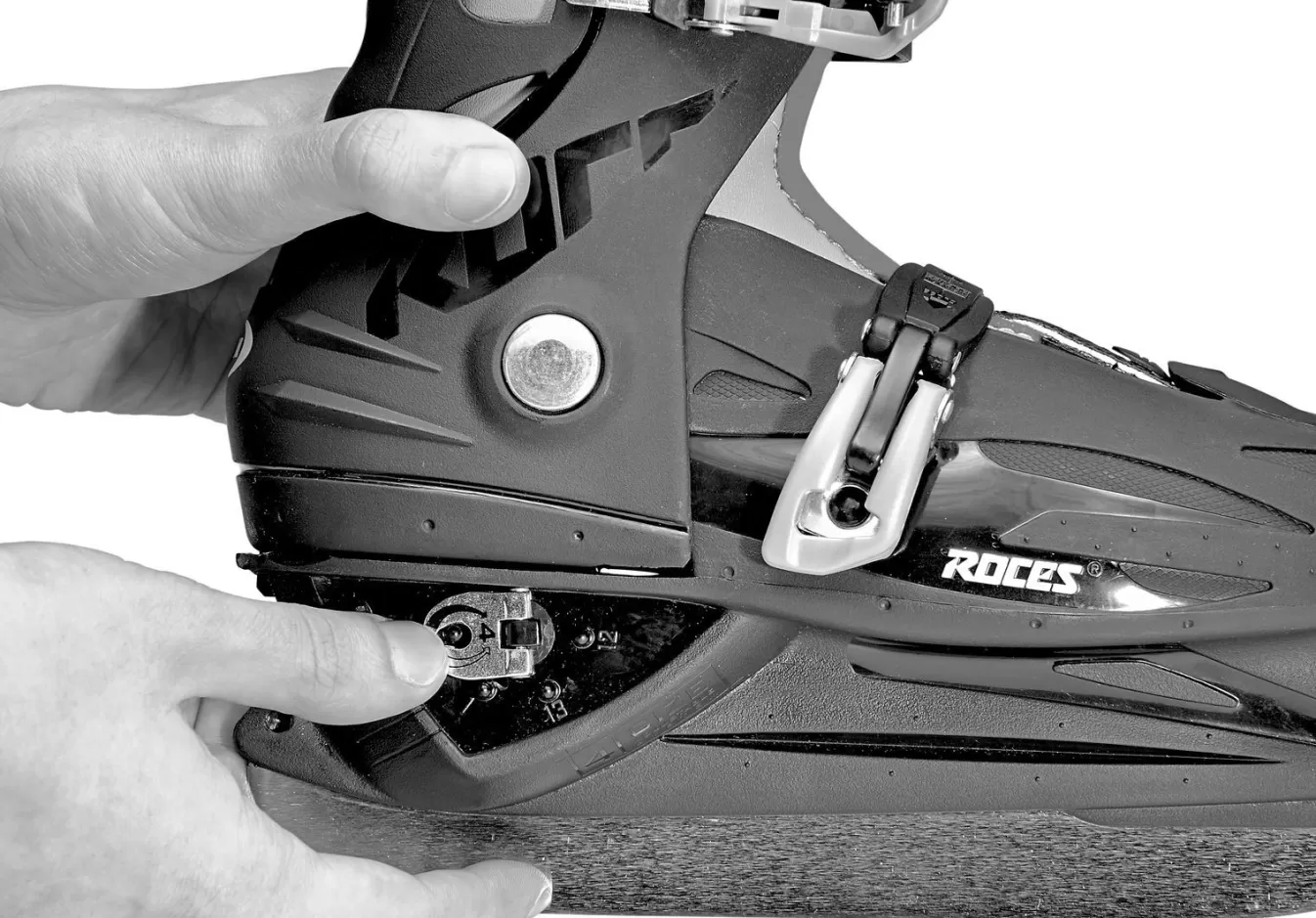 Fashion Adjustable Ice Skate For Kids-Mod. Mck F Deep Pink-White Ice Skates