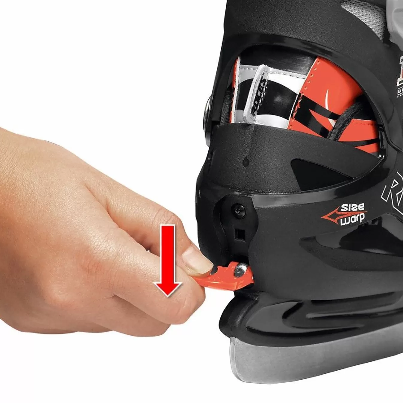Best Adjustable Ice Skate For Kids-Mod. Moody Ice Boy Black-Astro Blue,Red Ice Skates