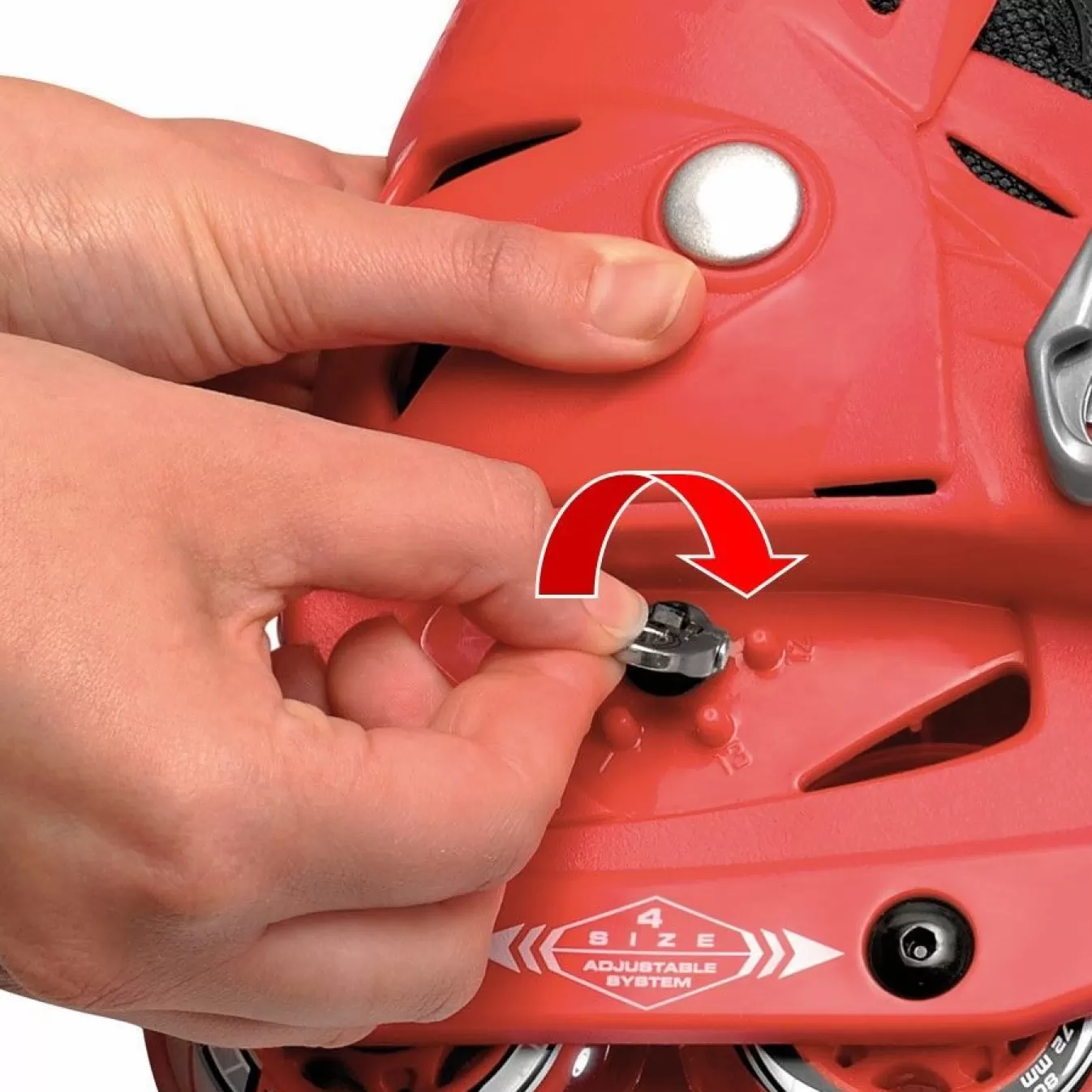 Clearance Adjustable Inline Skate For Kids-Orlando Iii Red Sport Inline Skates