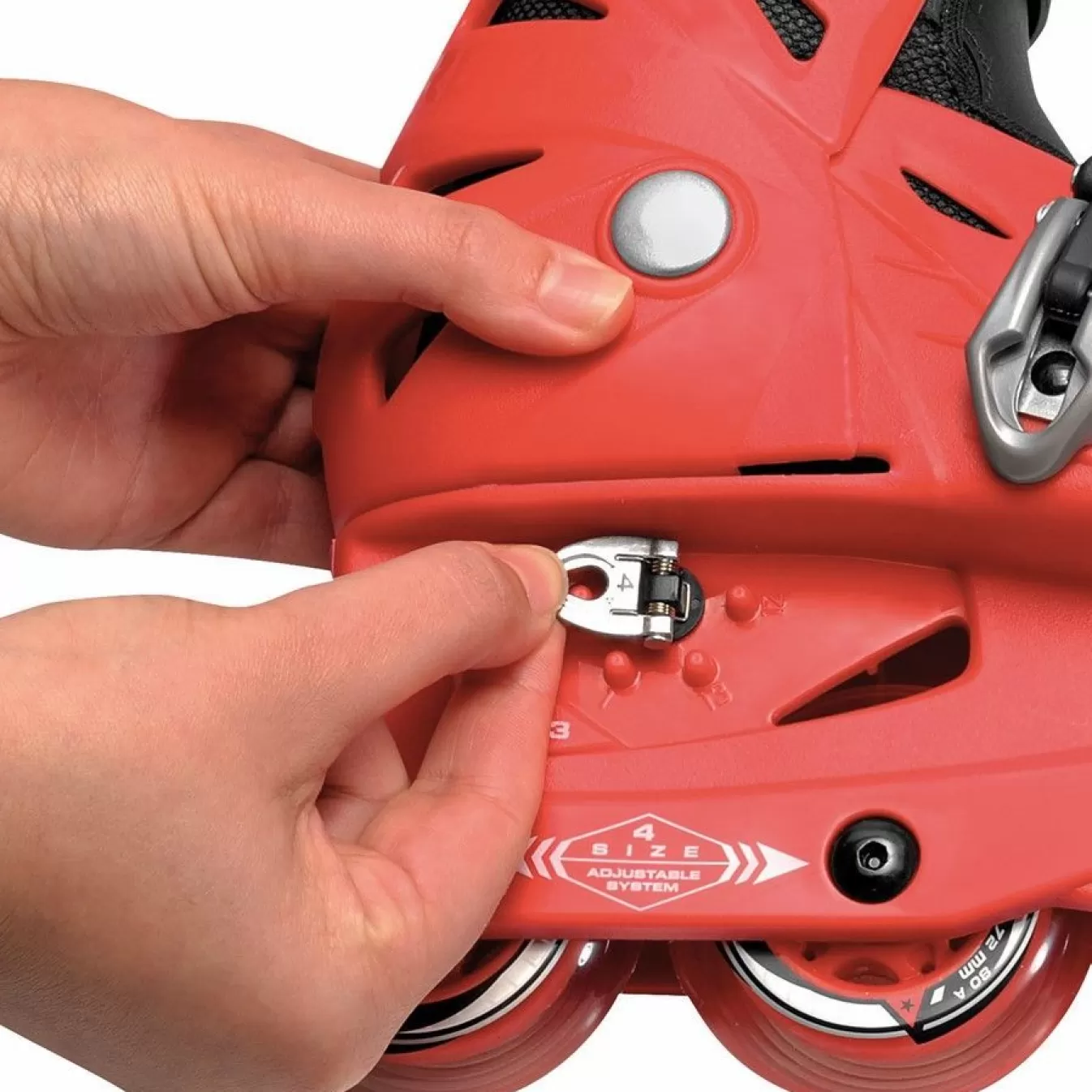 Clearance Adjustable Inline Skate For Kids-Orlando Iii Red Sport Inline Skates