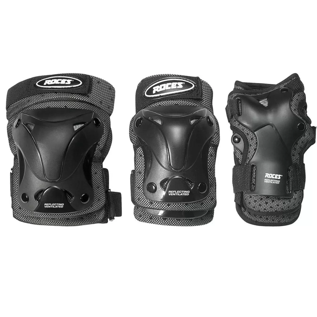 Discount Protectors-Mod. Ventilated Pack: Wristguards, Elbow Pads And Knee Pads Pads