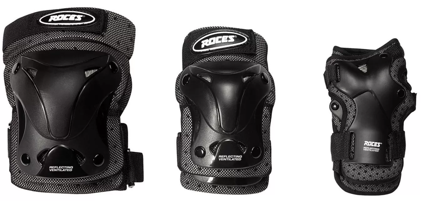 Discount Protectors-Mod. Ventilated Pack: Wristguards, Elbow Pads And Knee Pads Pads